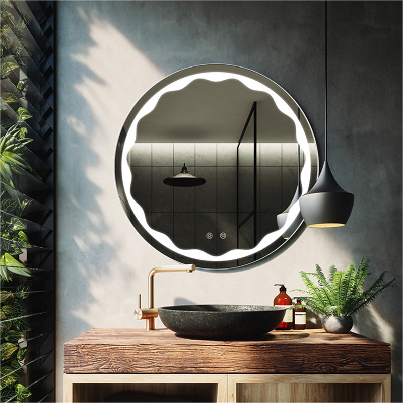 Gương tròn khách sạn LED trang điểm Gương treo tường Gương phòng tắm giá rẻ
